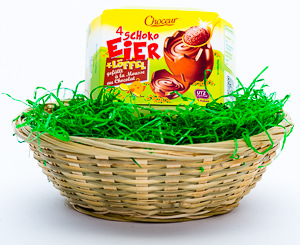 Choceur 4 Schoko Eier + Löffel gefüllt à la Mousse au Chocolat