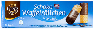 Schoko Waffelröllchen Vollmilch