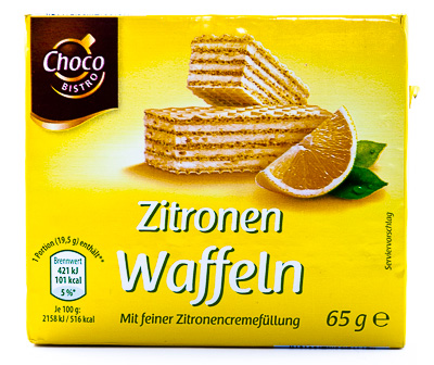 Zitronen Waffeln