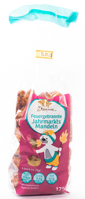 Feuergebrannte Jahrmarktsmandeln