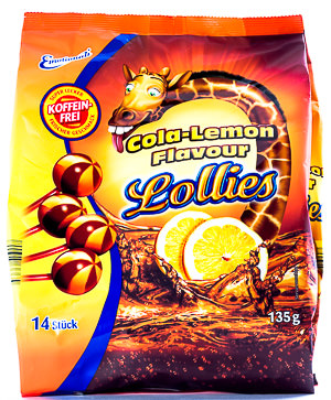 Cola-Lemon Flavour Lollies