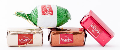 Favorina Confiserie goodies: Lübecker Marzipan and Edel-Nougat