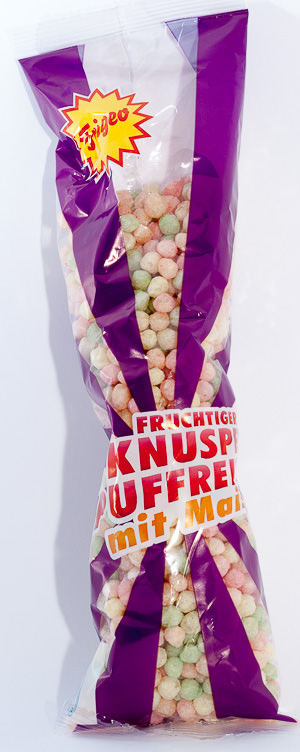 Fruchtiger Knusperpuffreis mit Mais