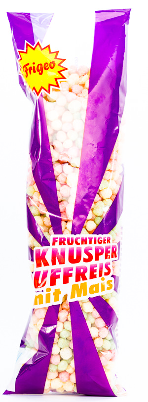Fruchtiger Knusper Puffreis mit Mais