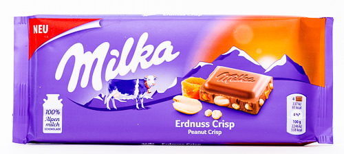 Milka Erdnuss Crisp