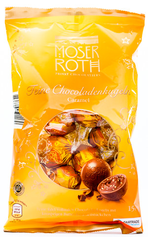 Feine Chocoladenkugeln Caramel