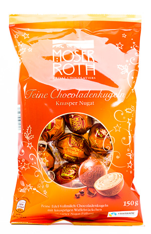 Feine Chocoladenkugeln Nugat