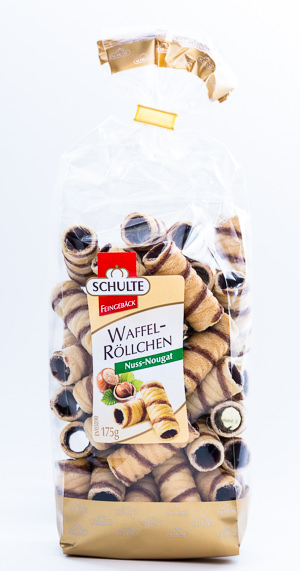 Schulte Waffel-Röllchen Nuss-Nougat