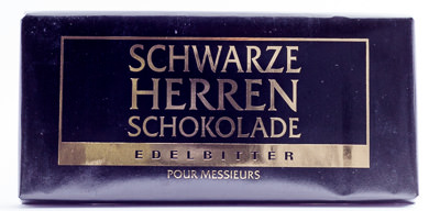Schwarze Herrenschokolade Edelbitter