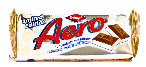 Trumpf Aero Schokolade mit luftiger Bourbon Vanillefüllung