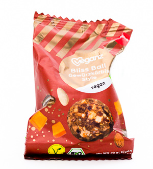 Veganz Bliss Ball Gewürzkürbis Style